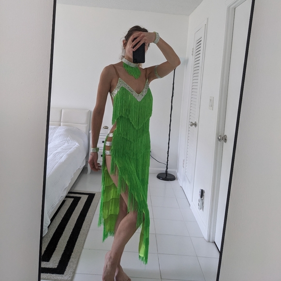 Competition Latin Dance Dress - Picture 2 of 10